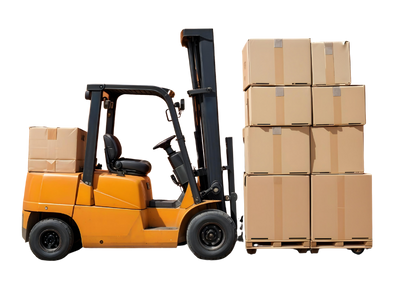 monta carga con cajas